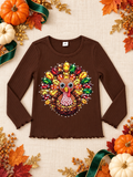 5y thanksgiving turkeylong sleeve top