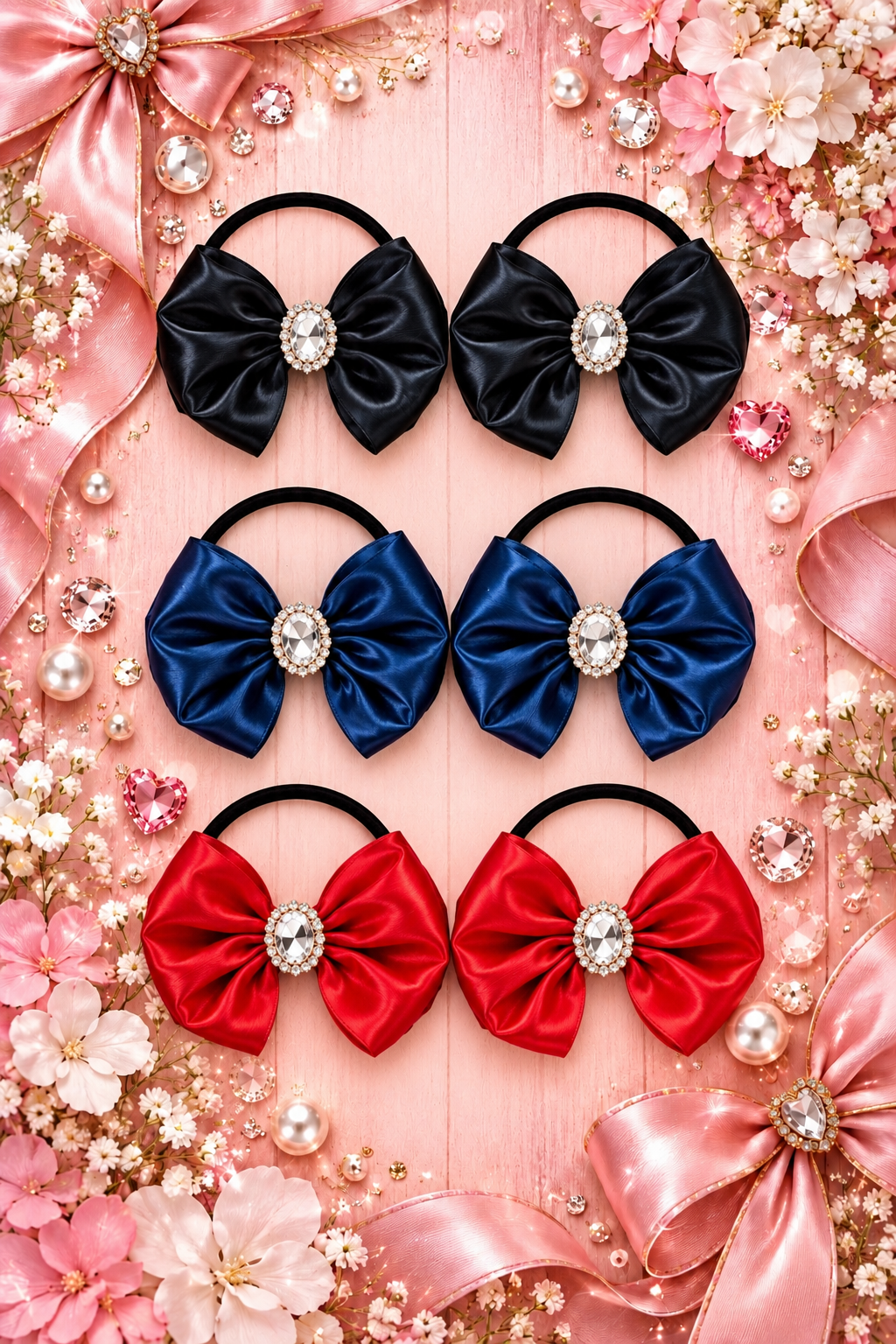 Ultra mini hair ties on elastic bands   Pigtail sets
