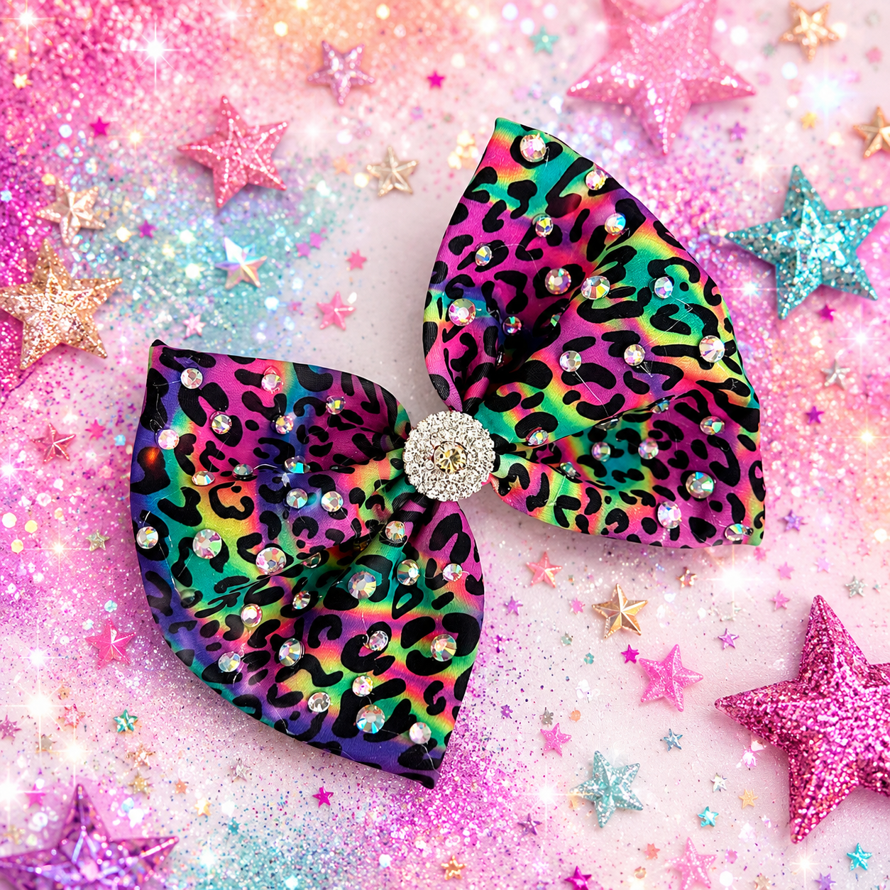 rainbow leopard bow