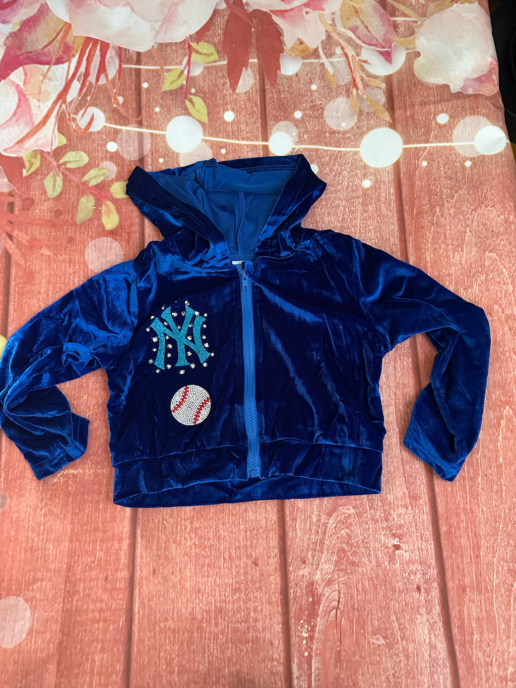 5y Yankees zip up set