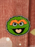 Velcro center Oscar the grouch sesame