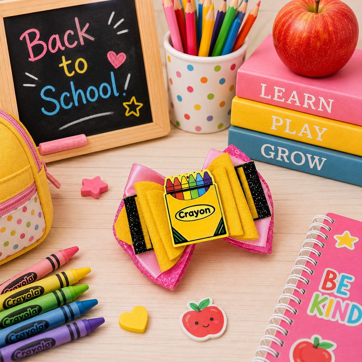 Back to school piggy clip