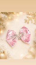 Pink rhinestone clip