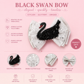 Black swan ballet piggy clip
