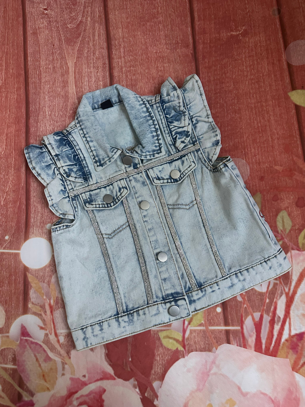 6/7y gg denim vest