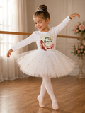 Long sleeve ballet tutu leotard