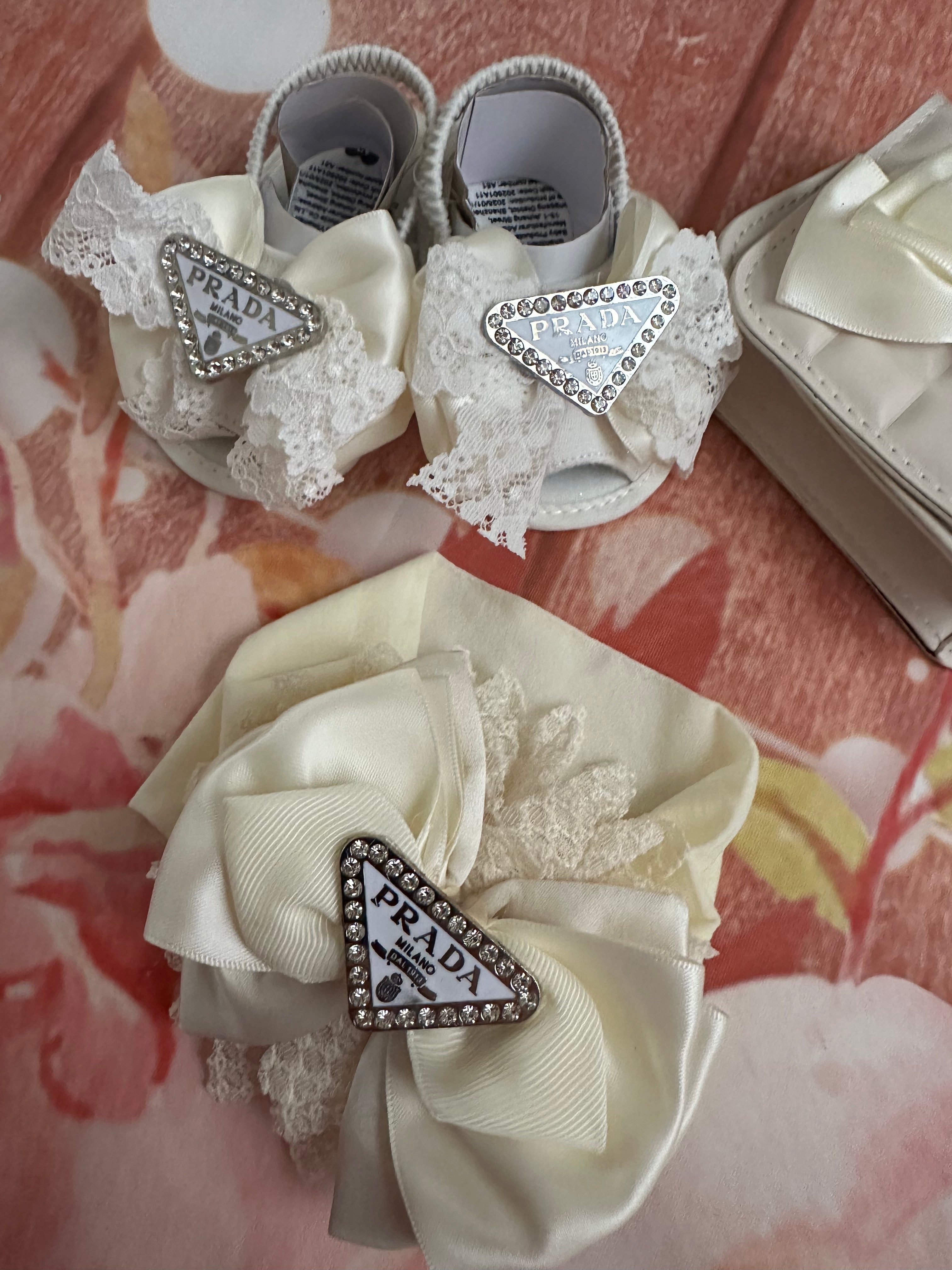 Size 1 shoes and  purse baby gift set