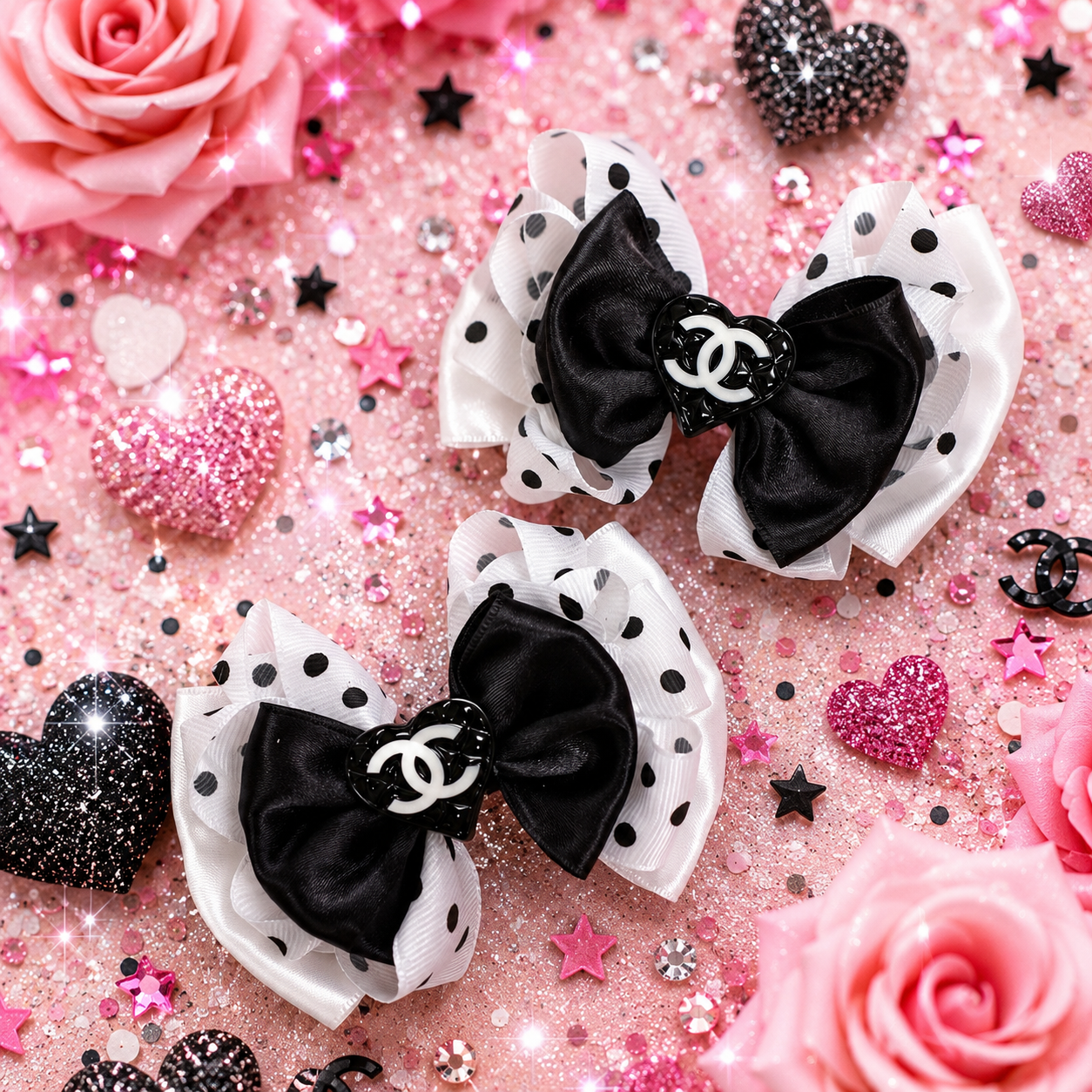 Inspired piggy set polka dot