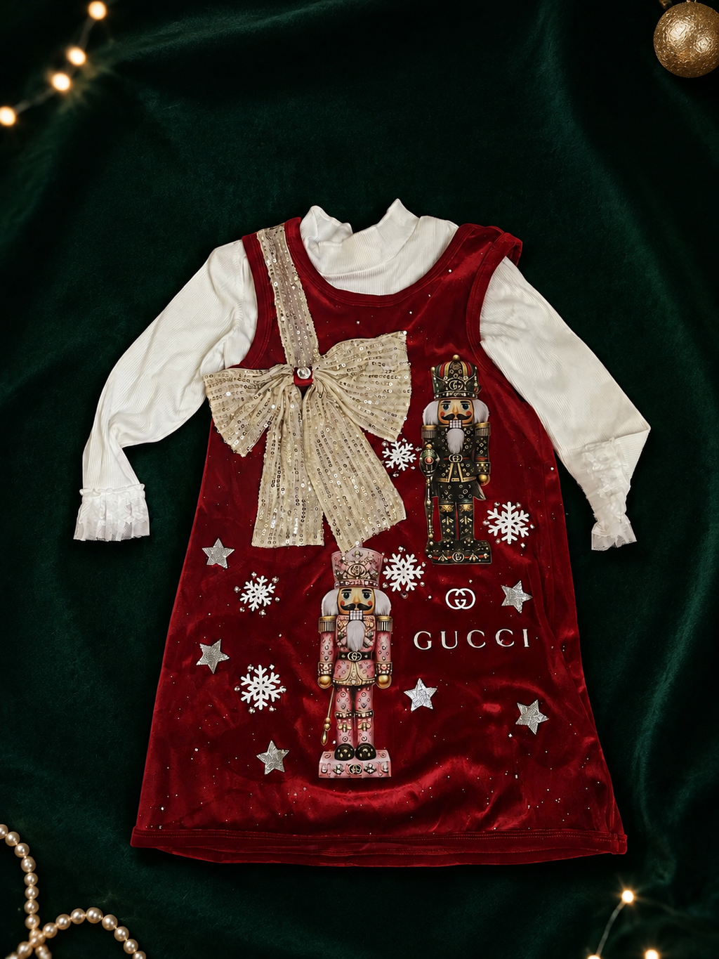 4y nutcracker designer  inspired dress