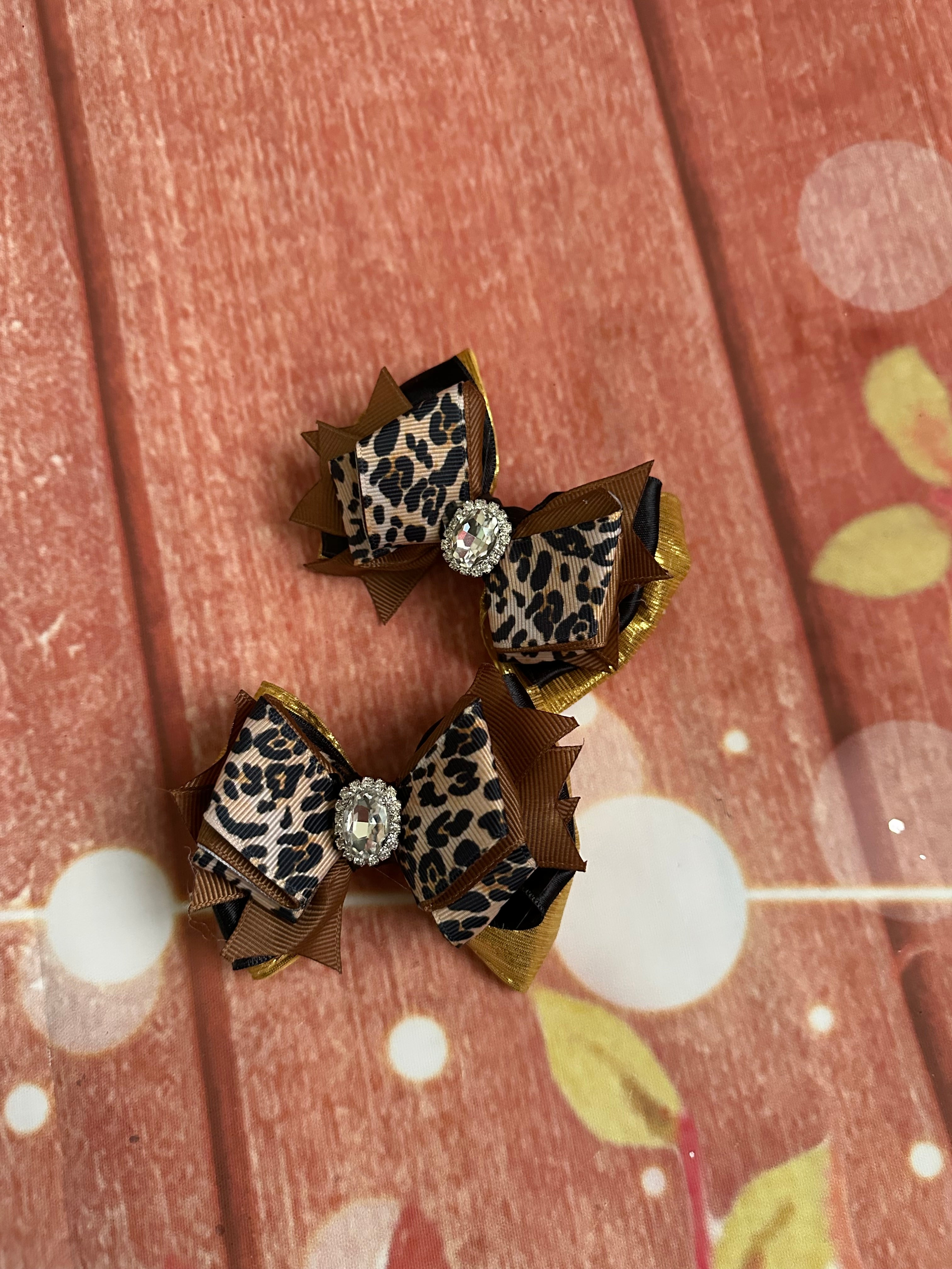 Leopard piggy set
