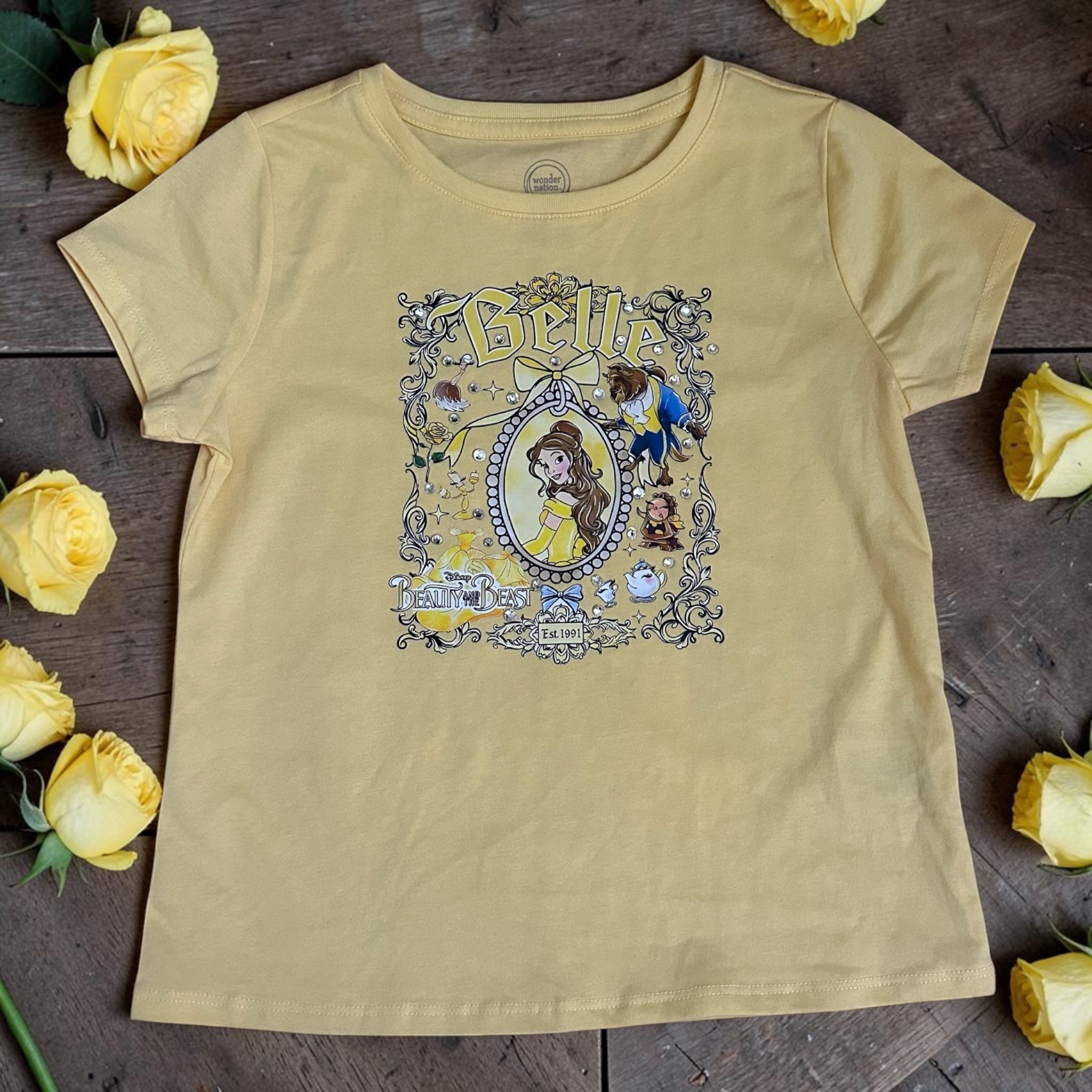 7/8 year belle princess t shirt