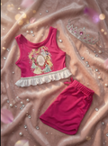 7y princess short set