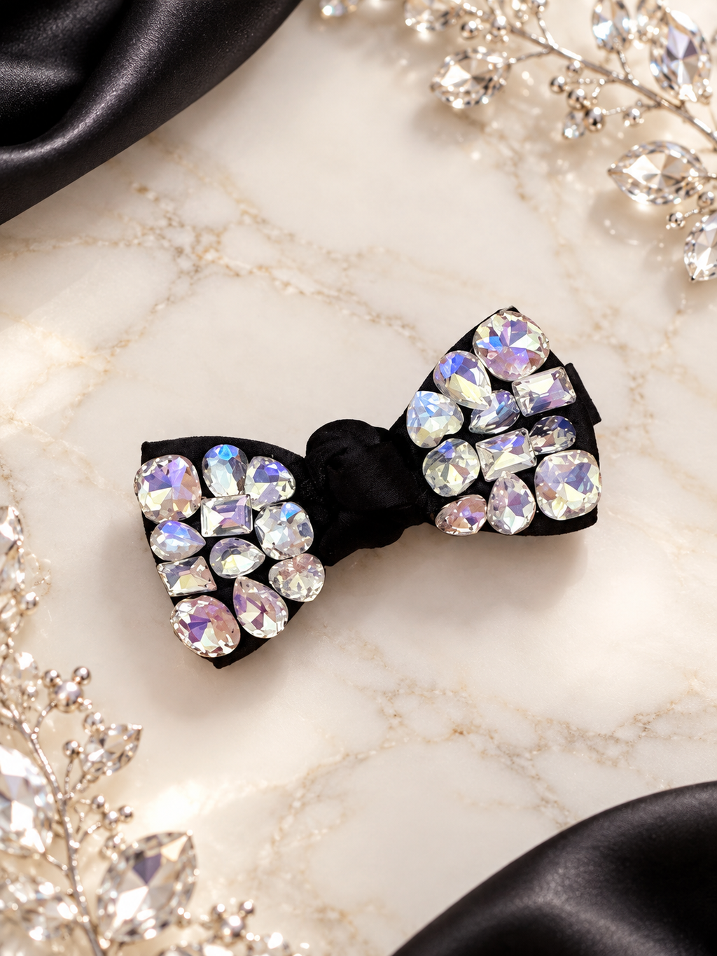 Ultra mini black hair clip