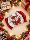 XL piggy size reindeer bow