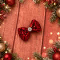 Red sequin piggy bow