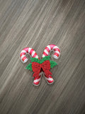 Velcro center Christmas candy cane