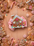 Christmas gingerbread piggy bow