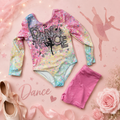 4y ballet dance leotard and short set