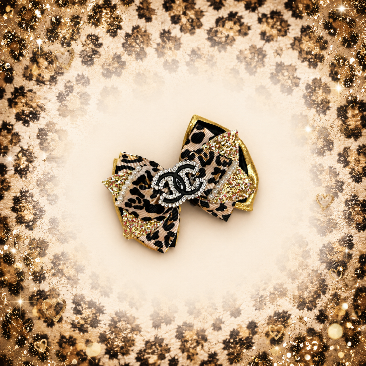 Inspired leopard piggy clip