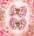 Pigtail set teddy bear