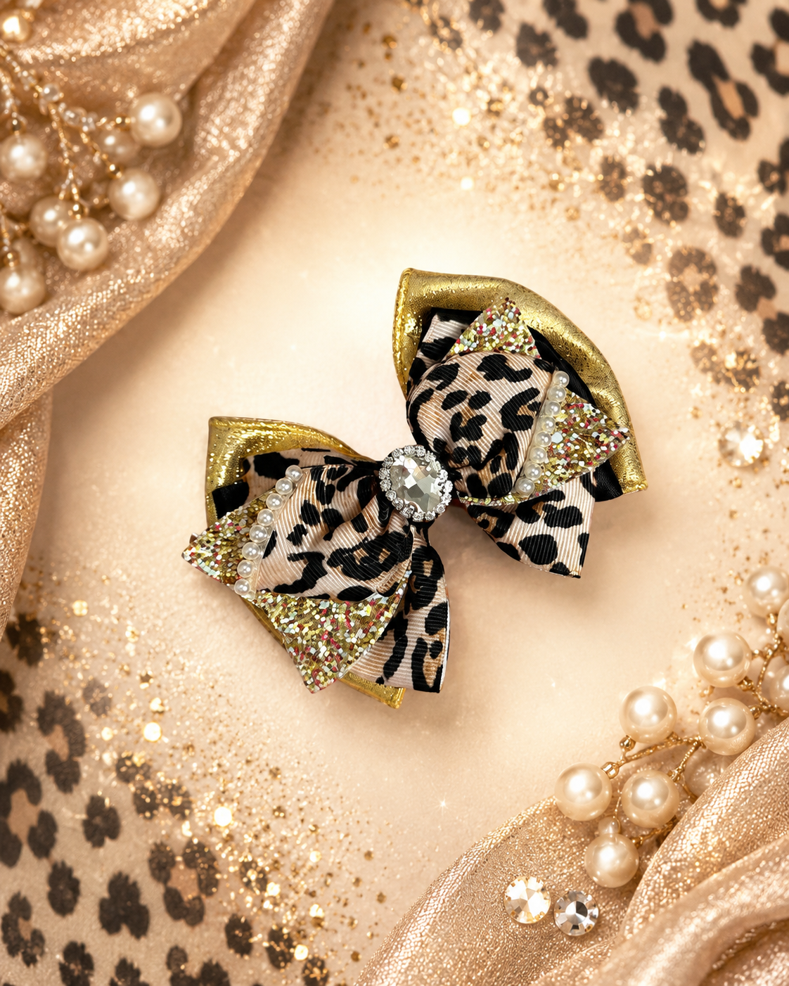 Leopard piggy clip