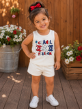 Pre order USA shorts set 4th of July