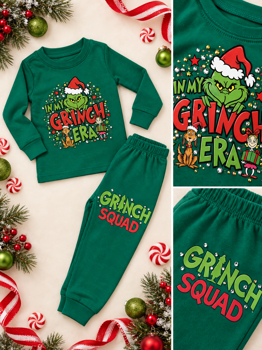 3t grinch lounge set