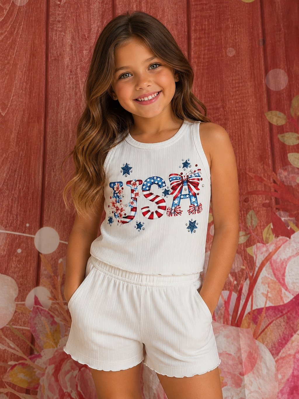 Pre order USA shorts set