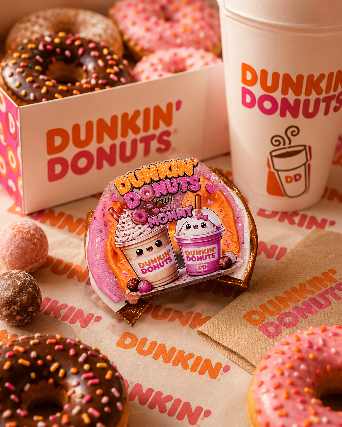 Dunkin’ Donuts piggy bow