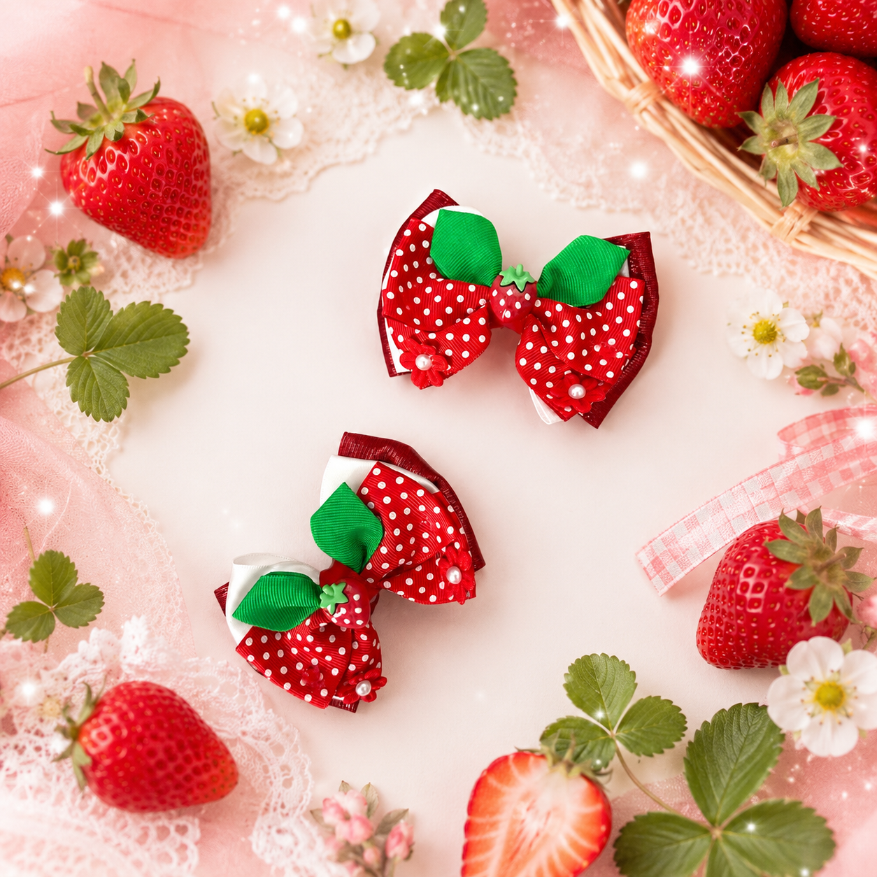 Strawberry piggy set