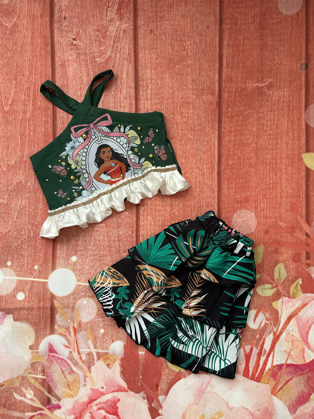 2/3 Moana skirt set