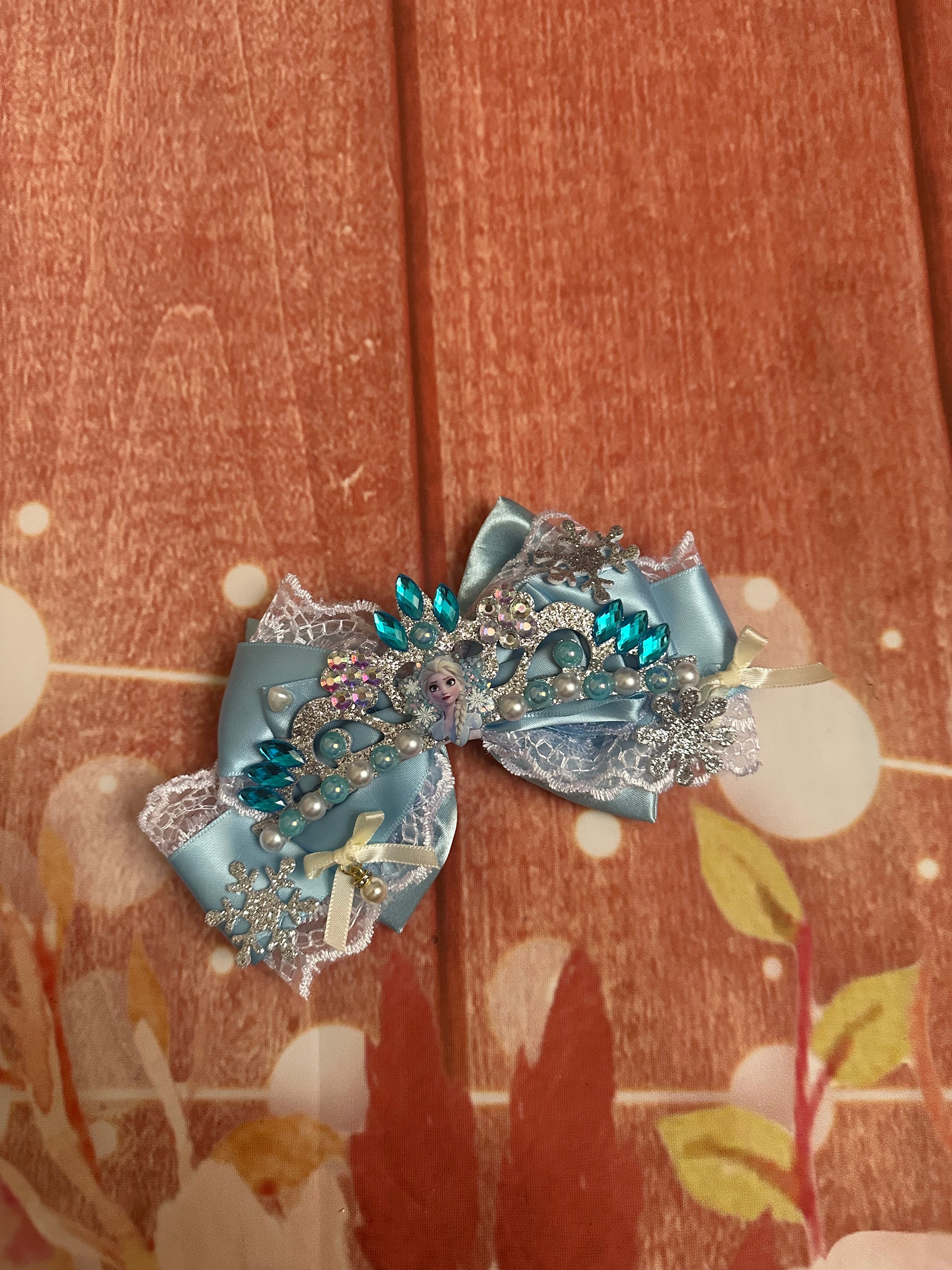 6 inch Elsa frozen hair clip