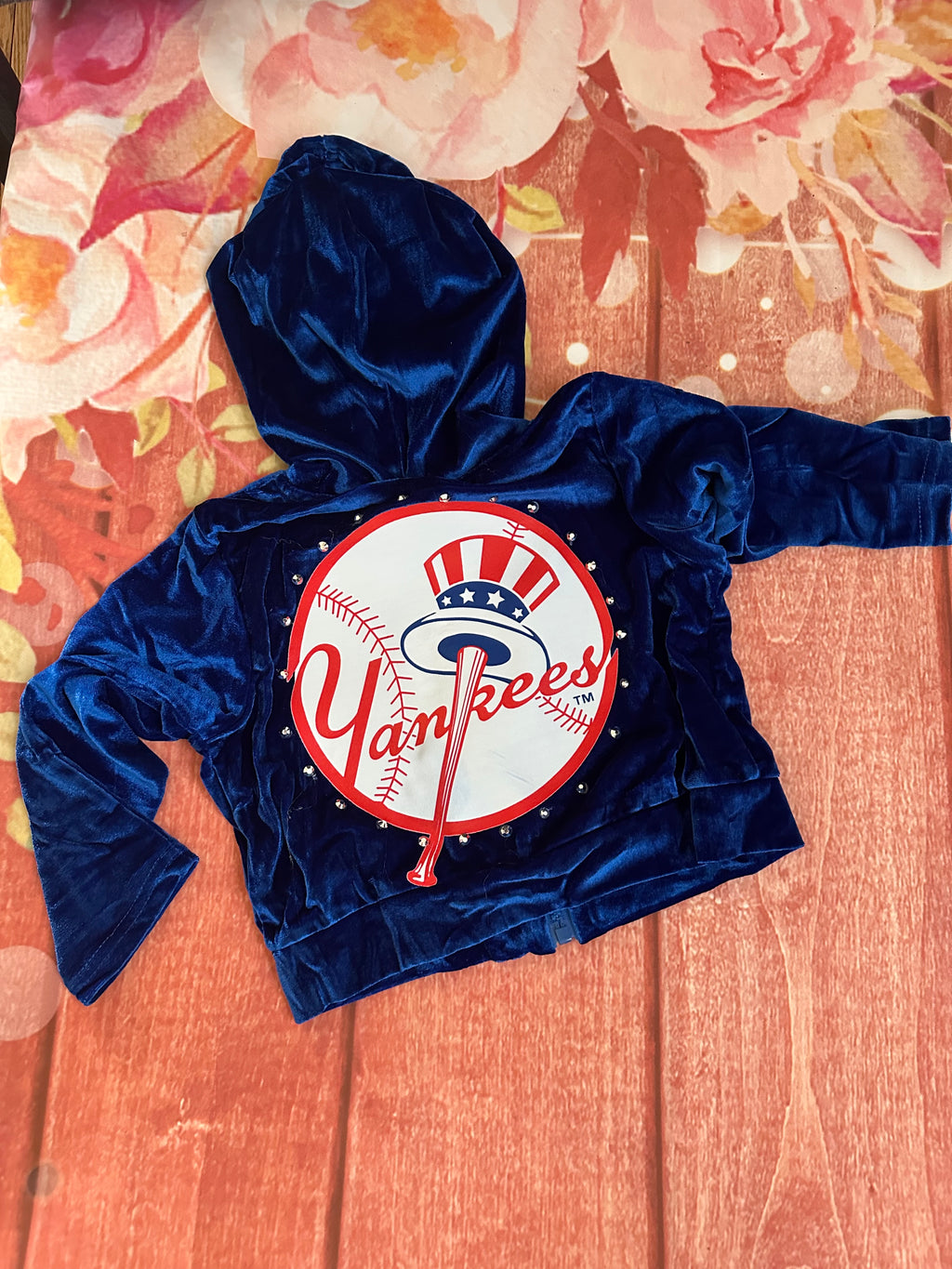 5y Yankees zip up set