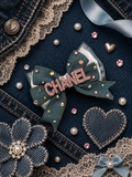 Cc denim piggy clip