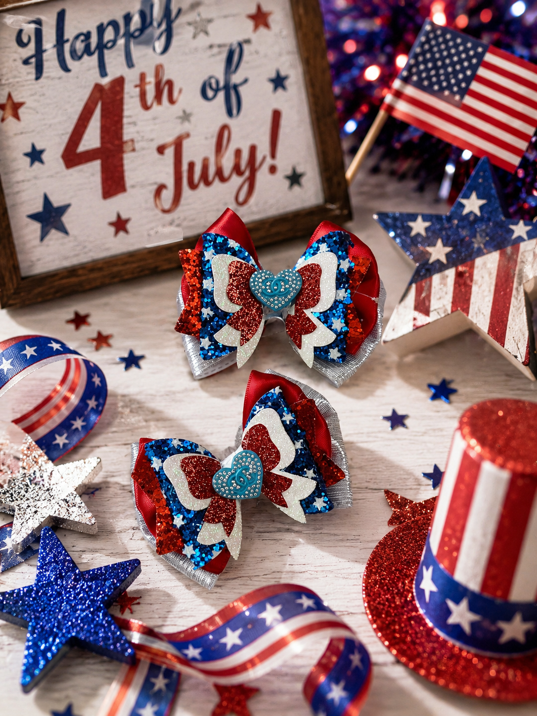 Cc USA Fourth of July piggy set