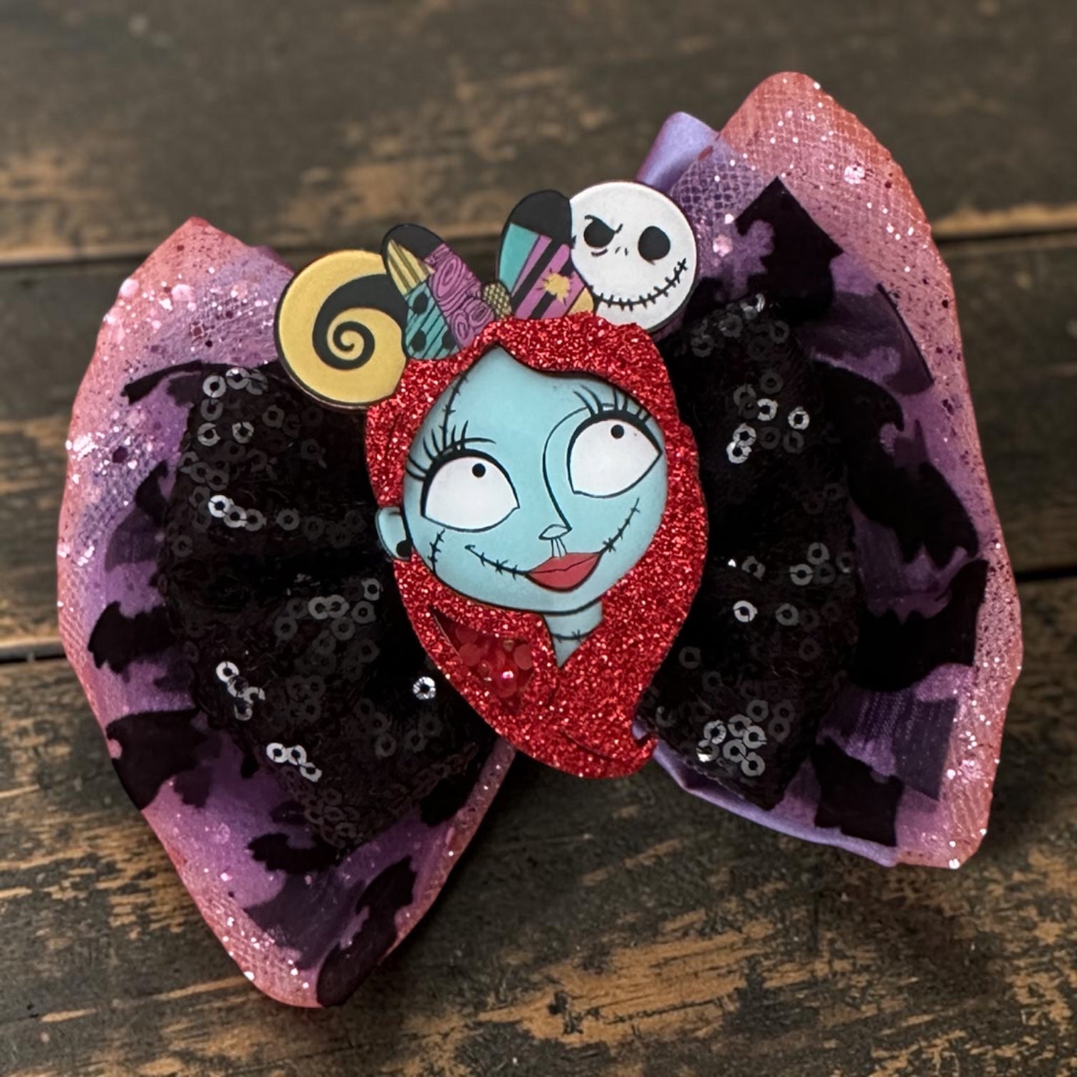 Nightmare before Christmas 4 inch bow