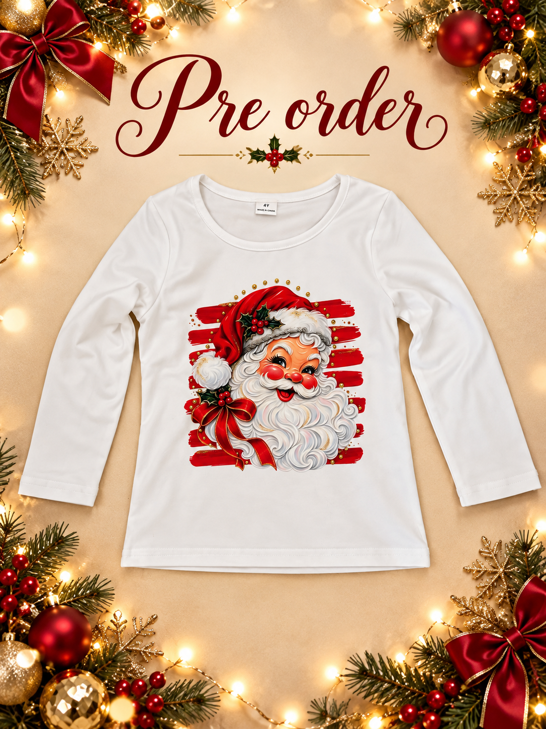 PRE ORDER SANTA T SHIRT