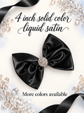 4 inch liquid satin hair clip