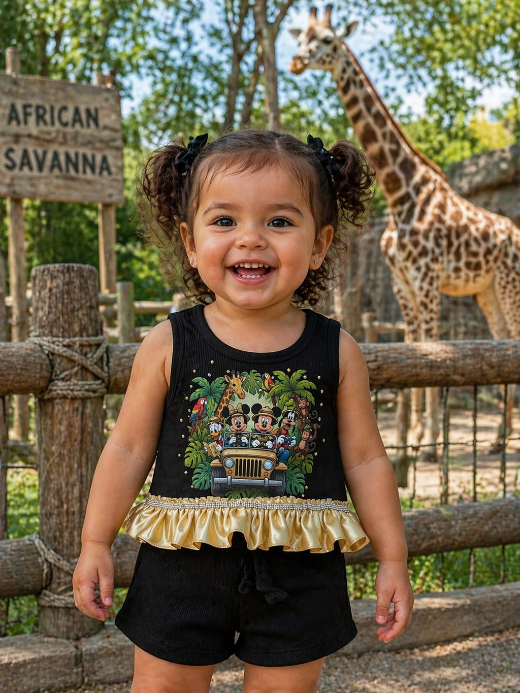 5y animal kingdom shorts set