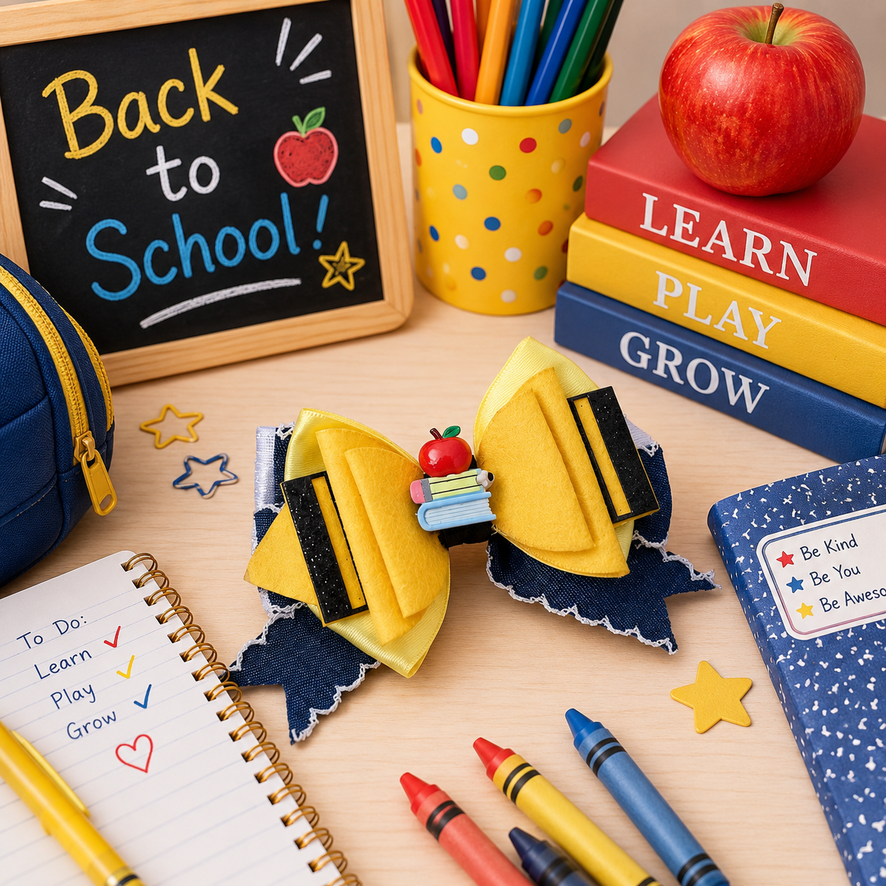 Back to school piggy clip