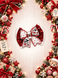 Xl piggy size hair bow firefighter