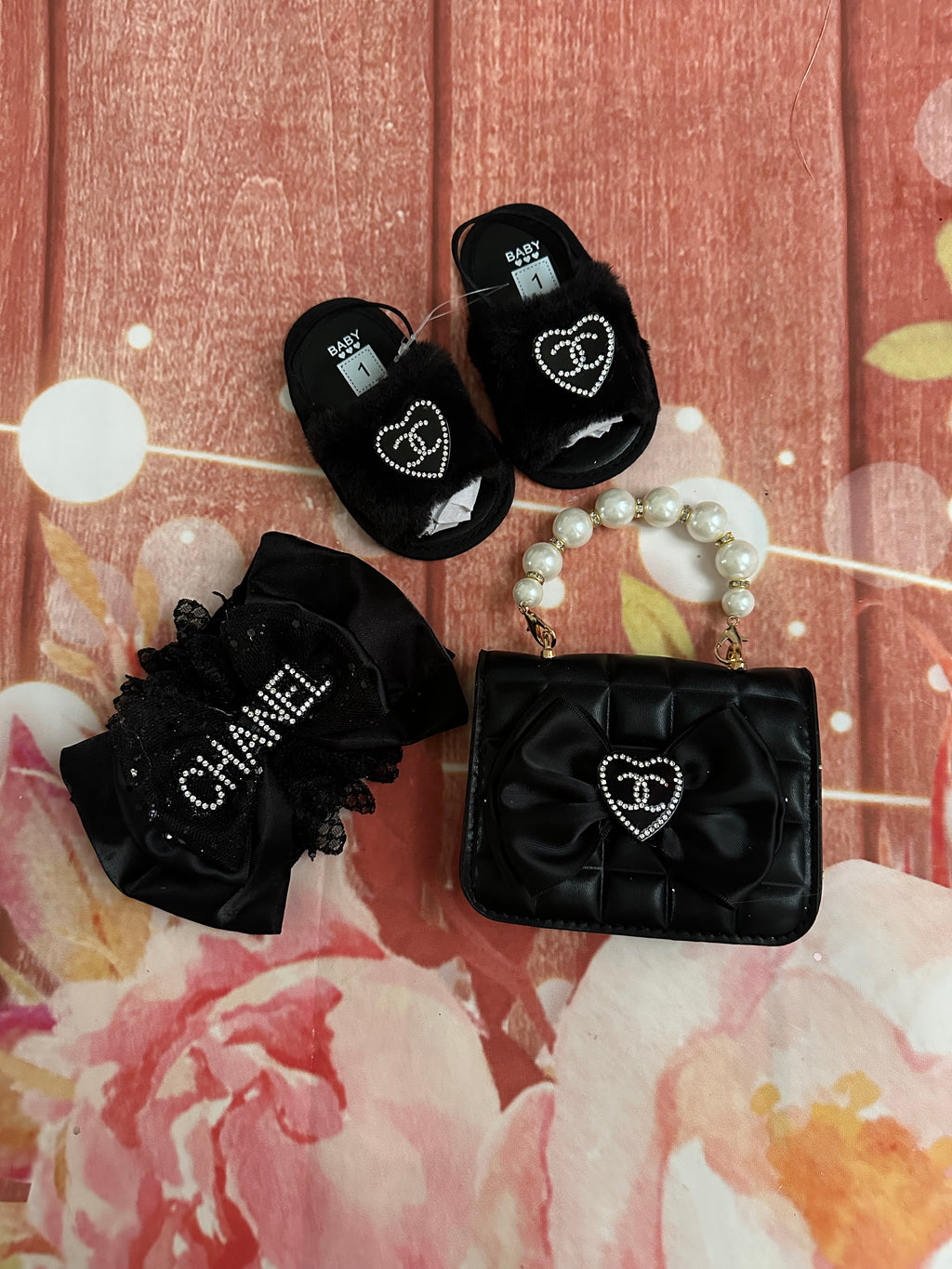 Size 1 shoe headband purse gift set