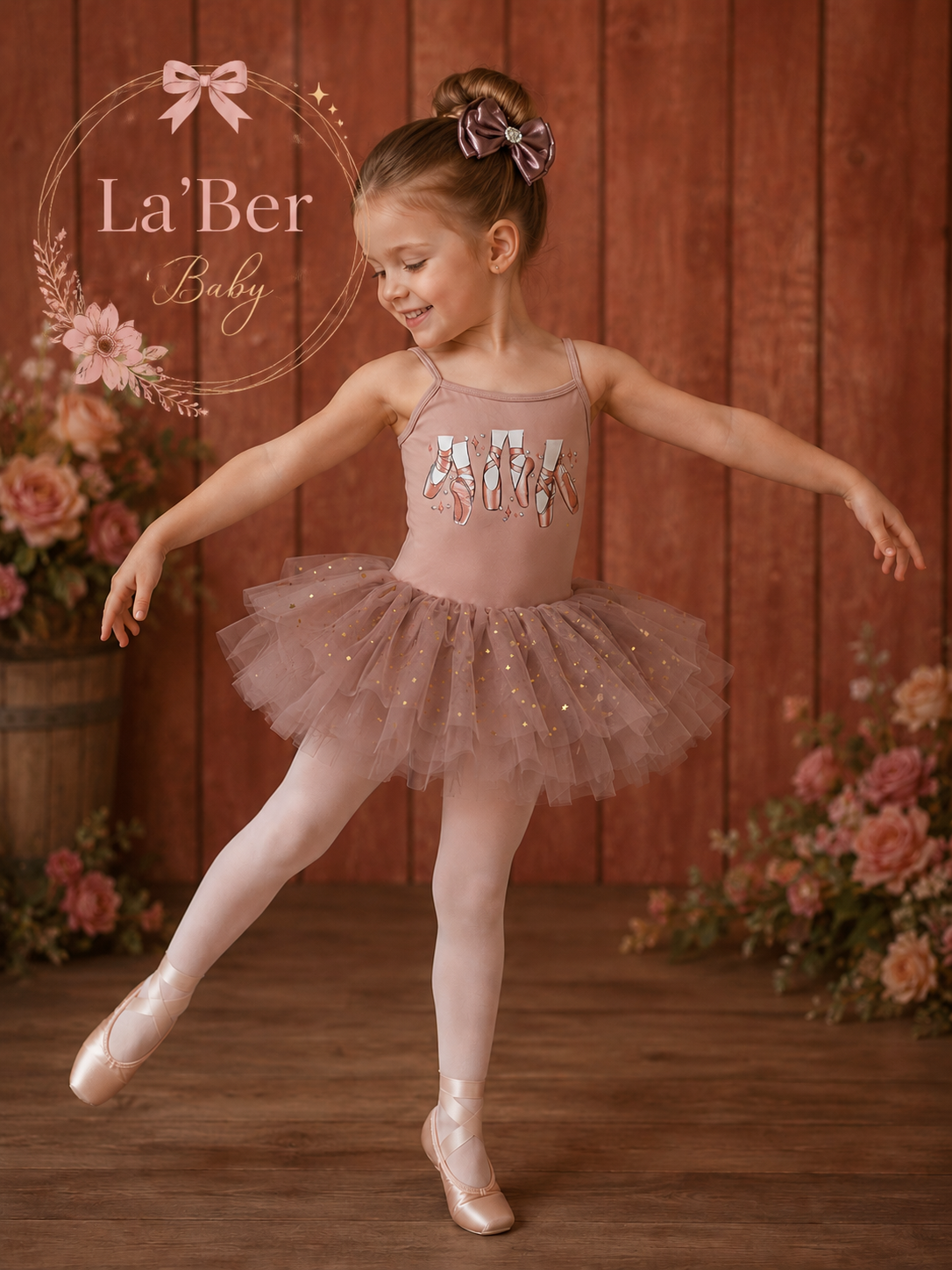 Plum pink ballet leotard tutu dress