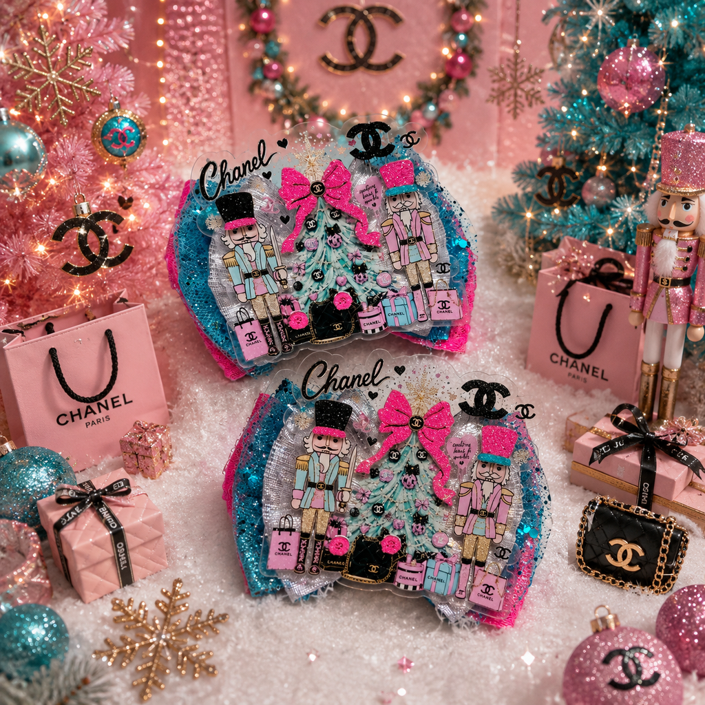 Christmas nutcracker xl piggy bow