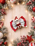 Christmas elf on the shelf xl piggy bow