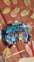 Bluey 4th of July piggy clip