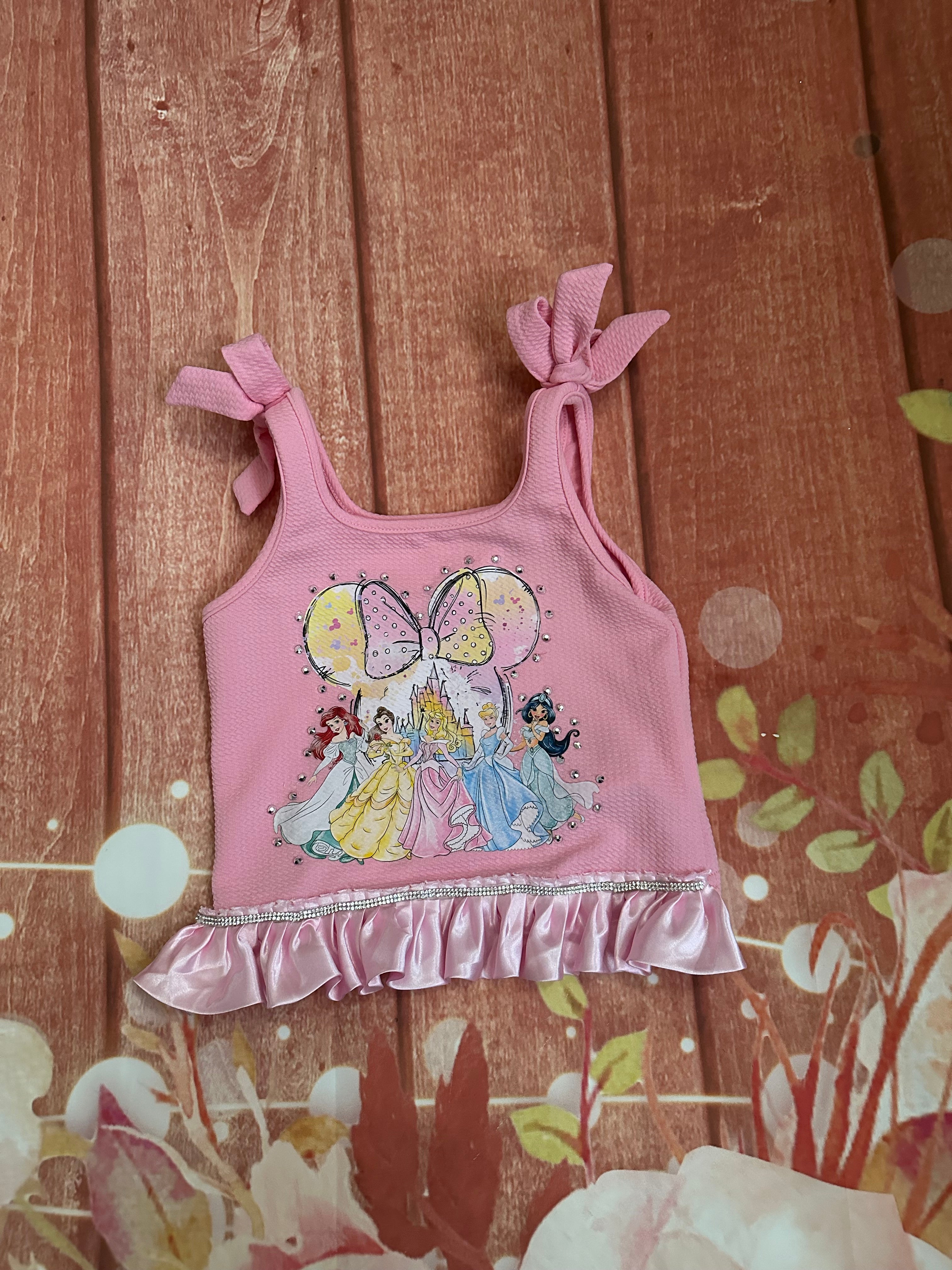 6y princess crop top
