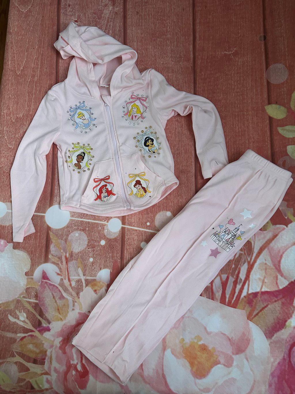 2/3 princess zip up set