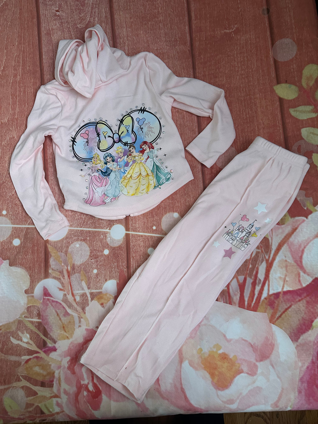 2/3 princess zip up set