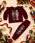 12/18 Christmas nutcracker velour set